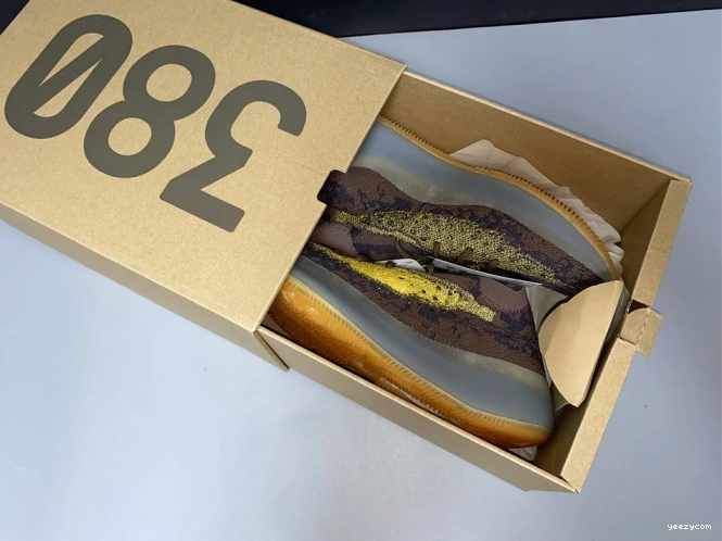 BOOST ADIDAS 380 FZ4982 NON-REFLECTIVE GOLD 'COFFEE YEEZY 1010